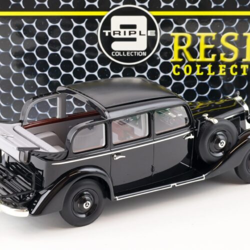 1:18 Triple9 Resin Mercedes 260D Pullman Landaulet 1936 open rear roof black
