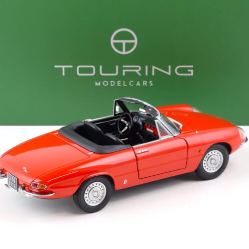1:18 Touring Modelcars Alfa Romeo 1600 Duetto Spider 1966 red with Top diecast/ openings