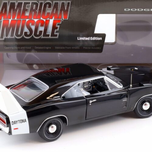 1:18 Auto World 1969 Dodge Charger Daytona Hemi X9 black/ white