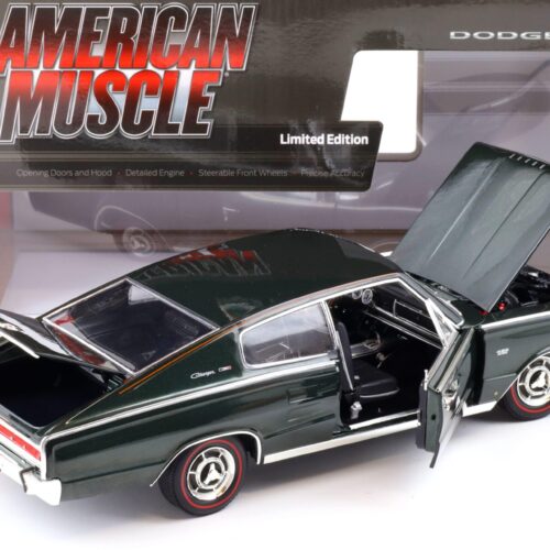 1:18 Auto World 1966 Dodge Charger Hardtop MCACN GG1 dark green