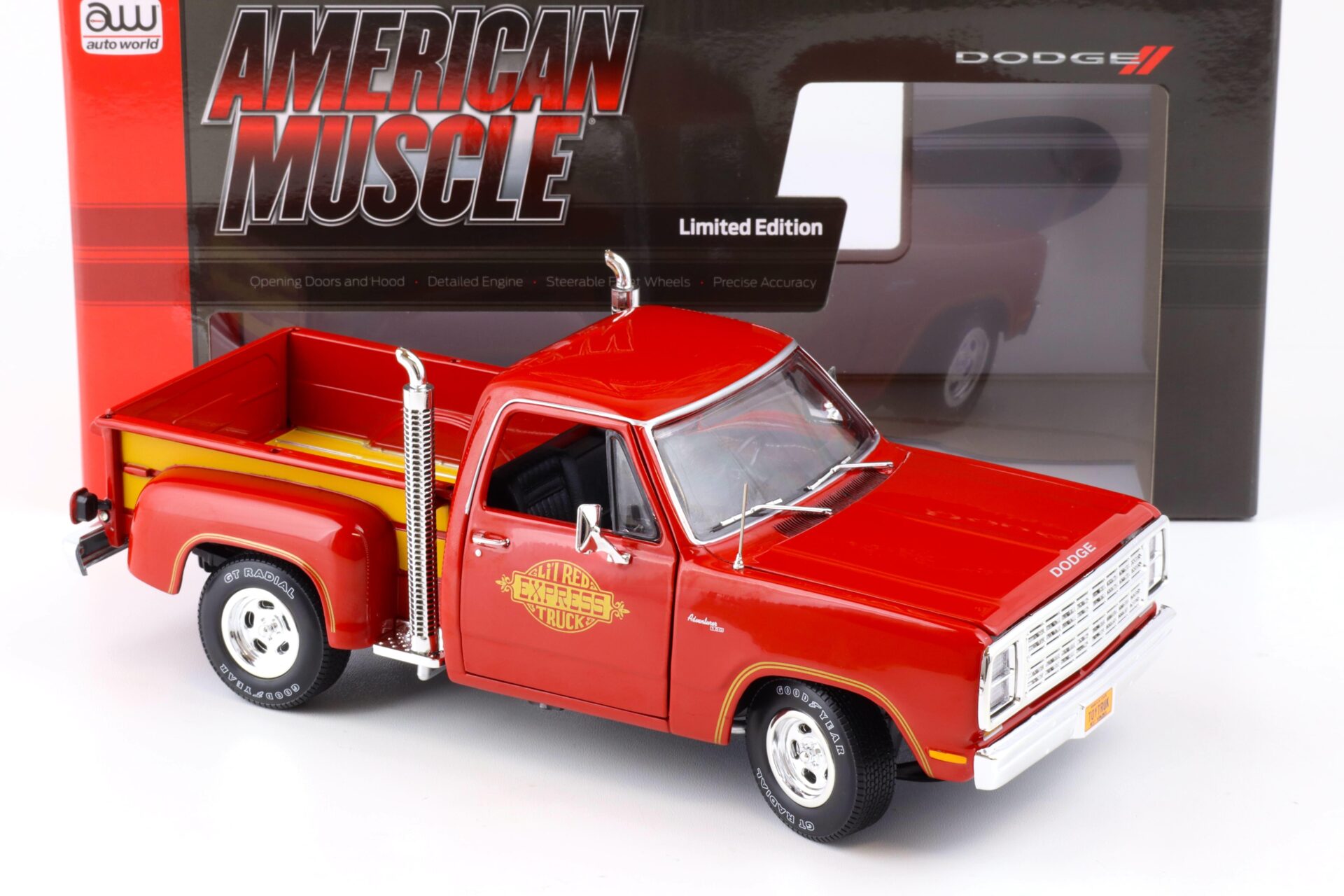 1:18 Auto World 1979 Dodge Utility Pickup Li´l Red Express Truck red