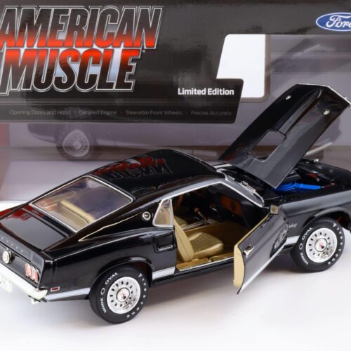 1:18 Auto World 1969 Ford Mustang GT 2+2 Coupe Raven black