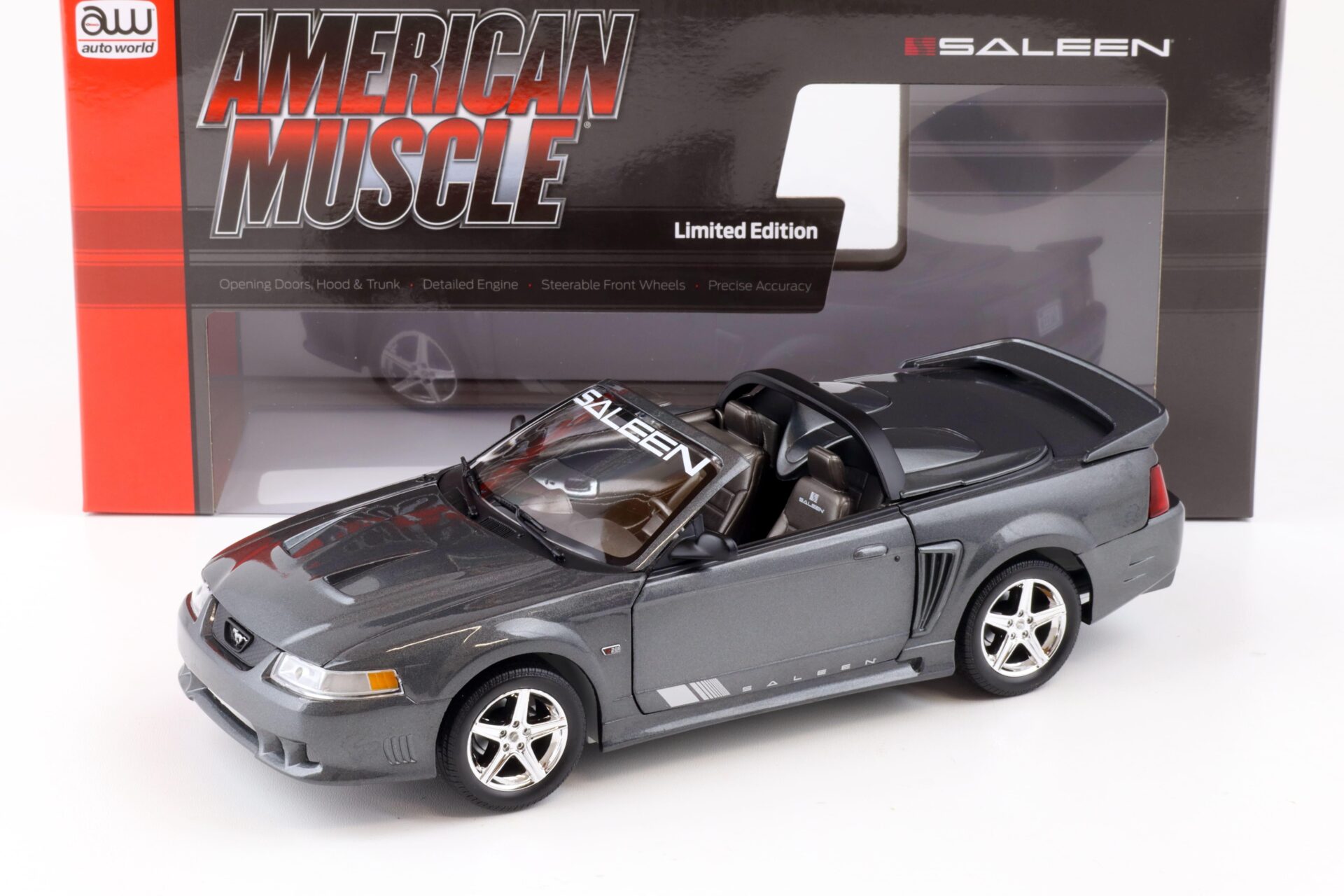 1:18 Auto World 2003 Saleen Mustang S281 SC Speedster dark Shadow grey