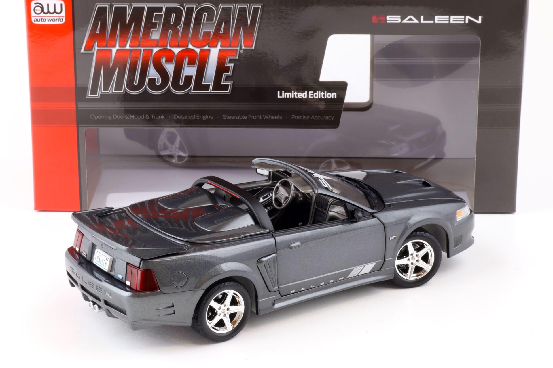 1:18 Auto World 2003 Saleen Mustang S281 SC Speedster dark Shadow grey