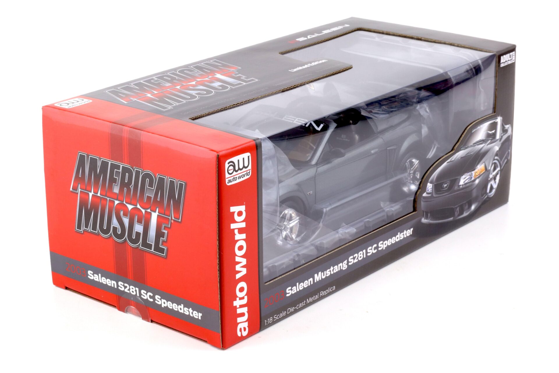 1:18 Auto World 2003 Saleen Mustang S281 SC Speedster dark Shadow grey