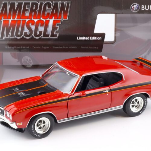 1:18 Auto World 1972 Buick GSX Coupe MCACN Fire red/ black