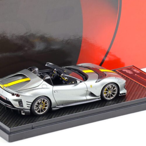 1:43 BBR Ferrari 812 Competizione A Grigio Coburn/ yellow stripe - Limited 48 pcs.