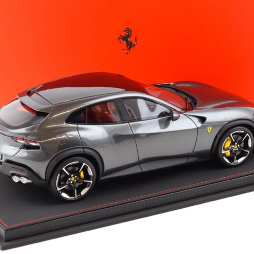 1:18 BBR Ferrari Purosangue Grigio Silverstone metallic/ red interior - Limited 100 pcs.