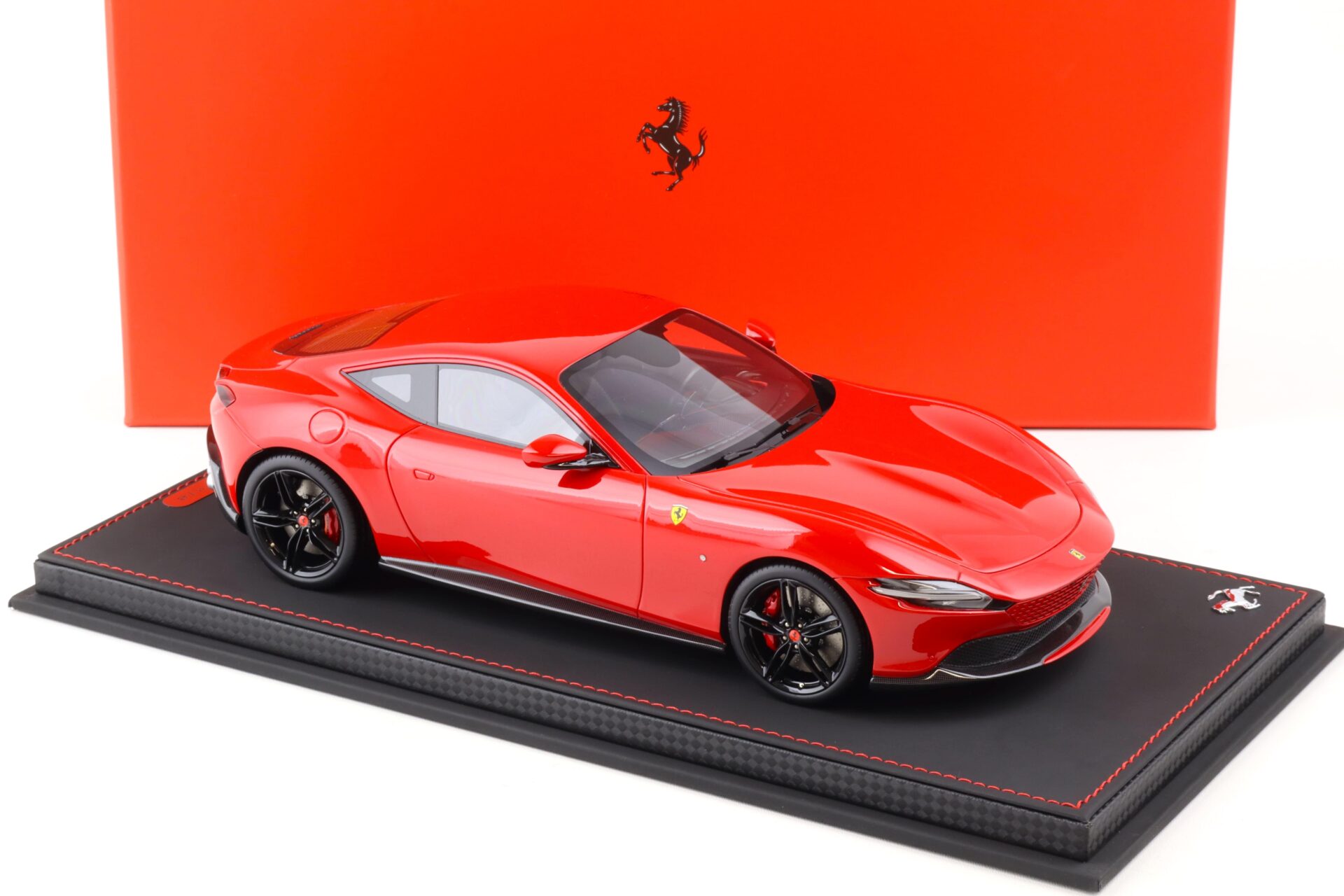 1:18 BBR Ferrari Roma Rosso Corsa 322 red/ black wheels - Limited 48 pcs.