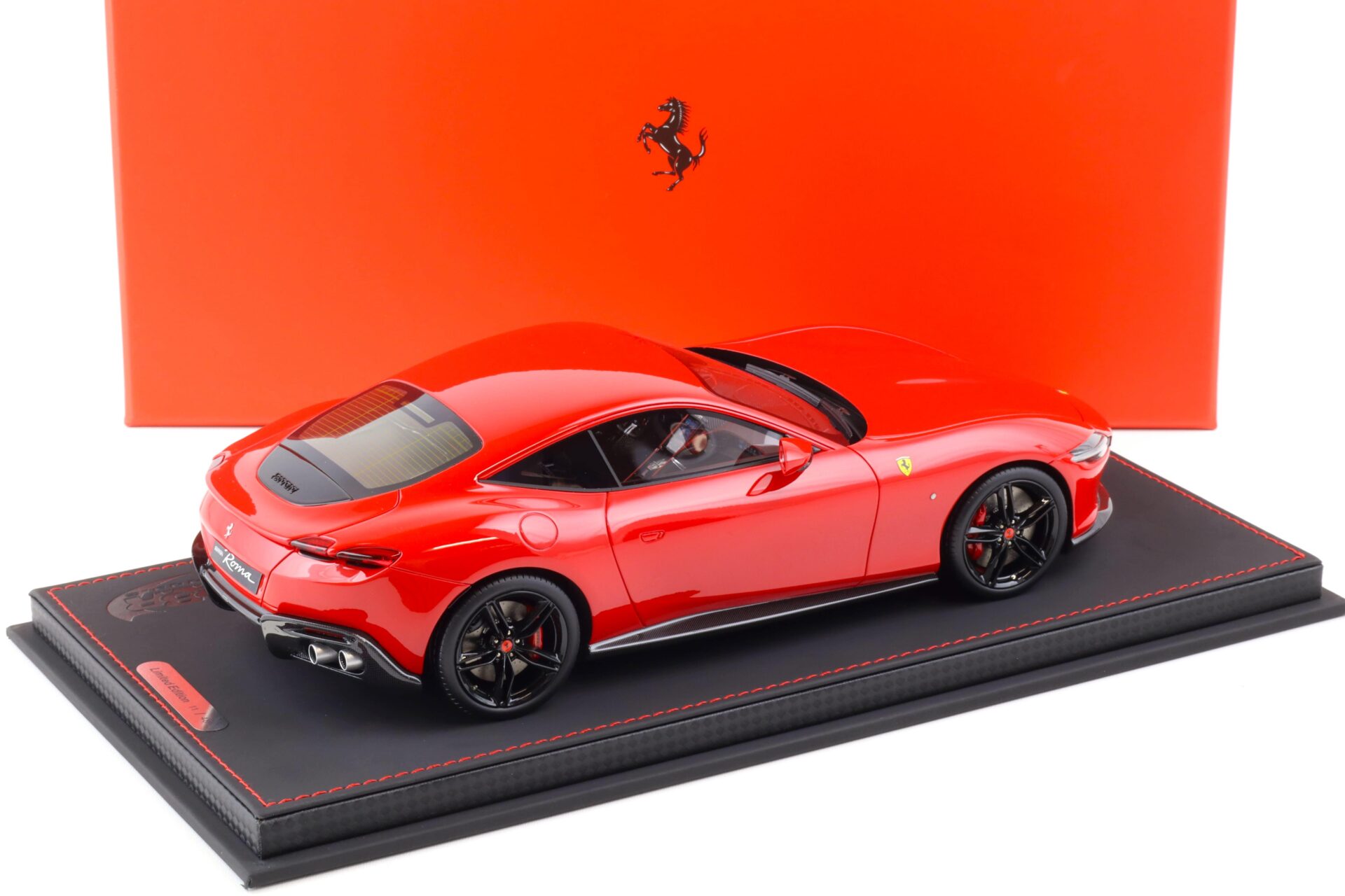 1:18 BBR Ferrari Roma Rosso Corsa 322 red/ black wheels - Limited 48 pcs.