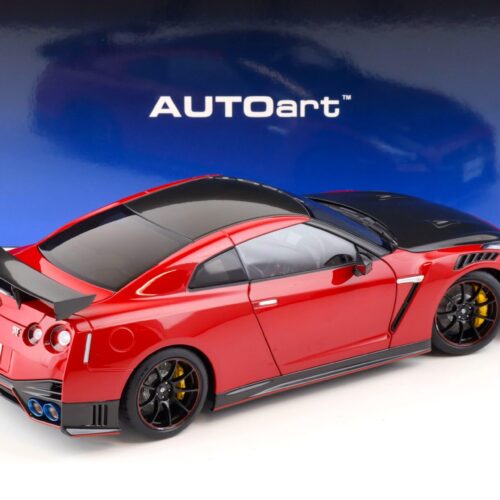 1:18 AUTOart Nissan GT-R (R35) Nismo Special Edition 2022 Vibrant red 77502 - Image 3