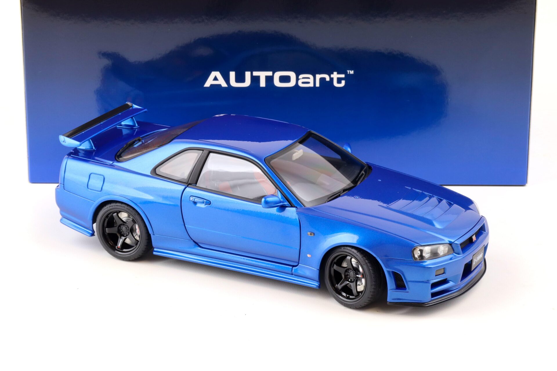 1:18 AUTOart Nissan Skyline GT-R (R34) Z-Tune 2005 Bayside blue 77462
