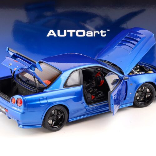1:18 AUTOart Nissan Skyline GT-R (R34) Z-Tune 2005 Bayside blue 77462