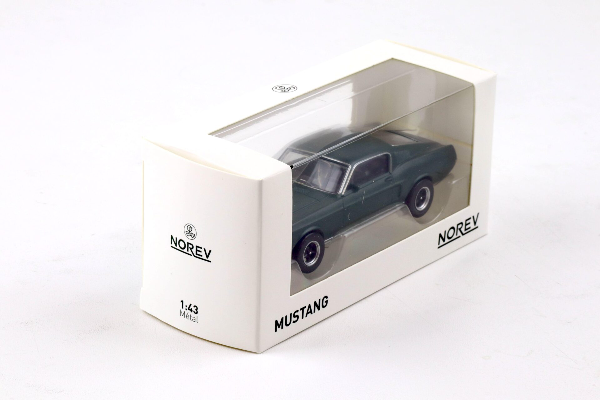 1:43 Norev Jet Car Ford Mustang Fastback 1968 Satin green metallic