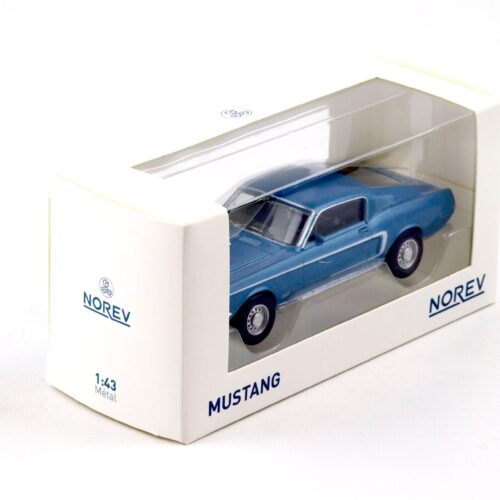 1:43 Norev Jet Car Ford Mustang Fastback 1968 Acapulco blue metallic