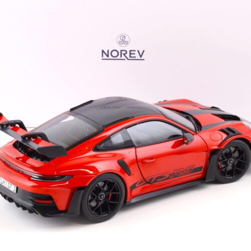 1:18 Norev Porsche 911 (992) GT3 RS Weissach Package 2022 Indisch red/ black wheels