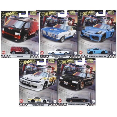 1:64 Hot Wheels Boulevard Series 2024 Car Culture Premium Pack 5 pcs. 979U Porsche, Nissan