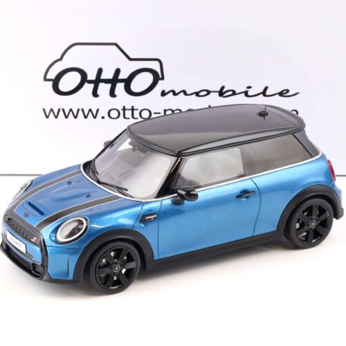 1:18 OTTO mobile OT982 Mini Cooper S blue metallic/ black 2021