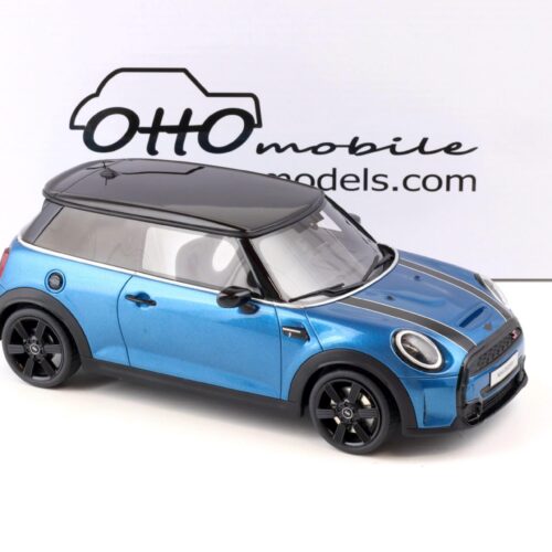 1:18 OTTO mobile OT982 Mini Cooper S blue metallic/ black 2021