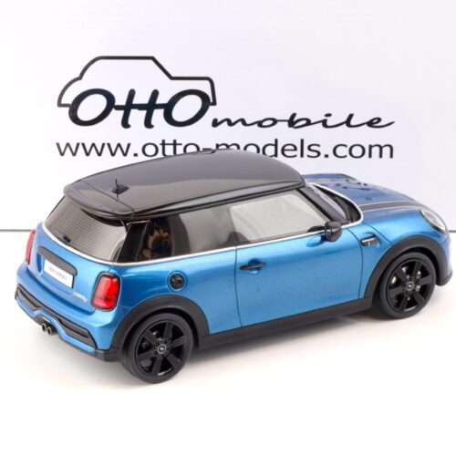 1:18 OTTO mobile OT982 Mini Cooper S blue metallic/ black 2021