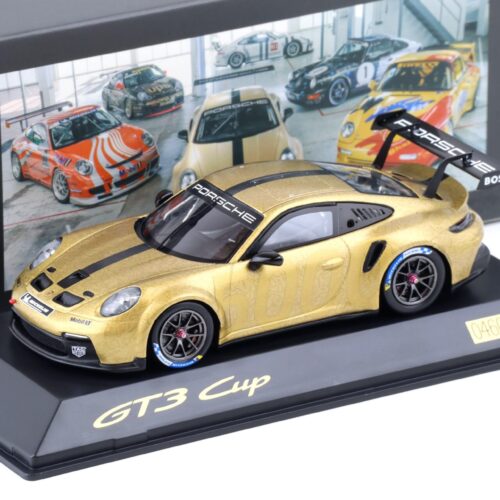 1:43 Spark Porsche 911 (992) GT3 Cup 5000 Promo gold WAP DEALER - Image 1