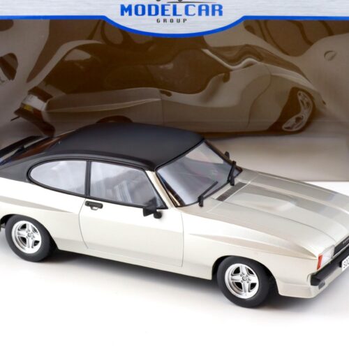 1:18 MCG Ford Capri MK II X-Pack silver metallic/ black roof RHD 1975