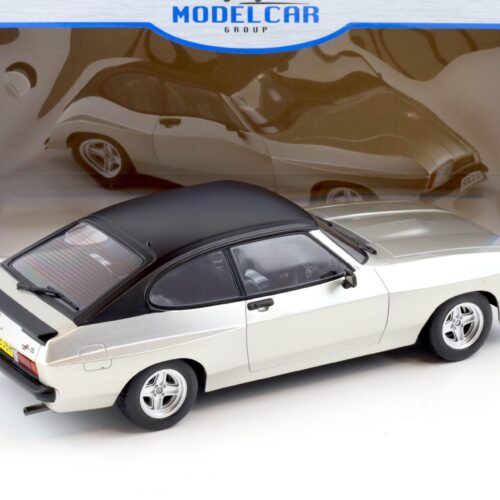 1:18 MCG Ford Capri MK II X-Pack silver metallic/ black roof RHD 1975