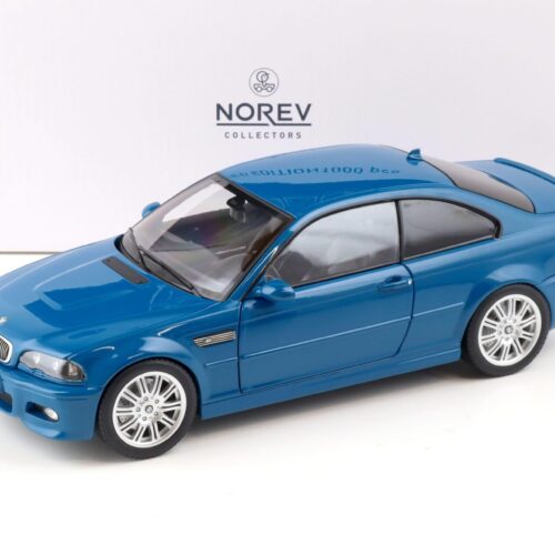 1:18 Norev BMW M3 (E46) Coupe 2000 Laguna Seca blue - Limited 1000 pcs.