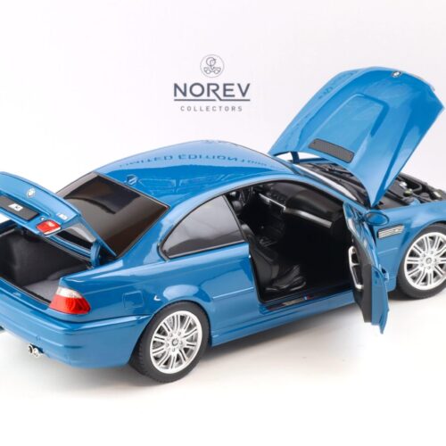 1:18 Norev BMW M3 (E46) Coupe 2000 Laguna Seca blue - Limited 1000 pcs.