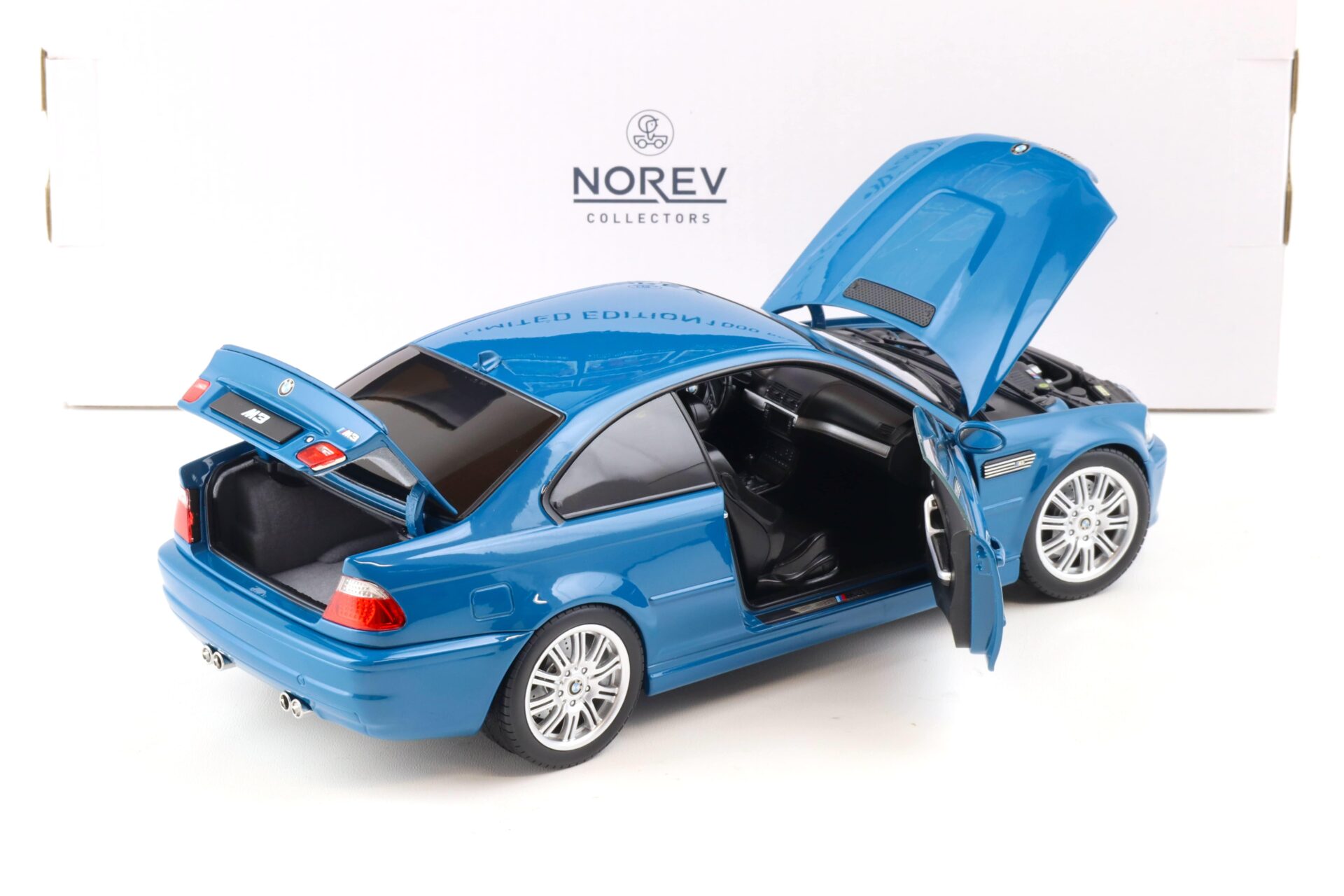 1:18 Norev BMW M3 (E46) Coupe 2000 Laguna Seca blue - Limited 1000 pcs.