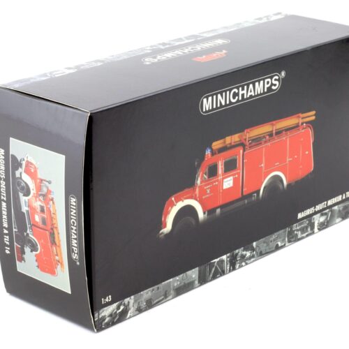 1:43 Minichamps Magirus-Deutz Merkur A TLF 16 Feuerwehr Bayreuth red/white