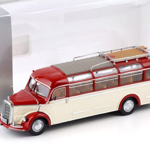1:43 Minichamps Mercedes O 3500 BUS Ruby red/ cream white DEALER VERSION