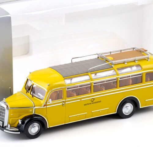 1:43 Minichamps Mercedes O 3500 BUS yellow Deutsch Bundespost DEALER VERSION