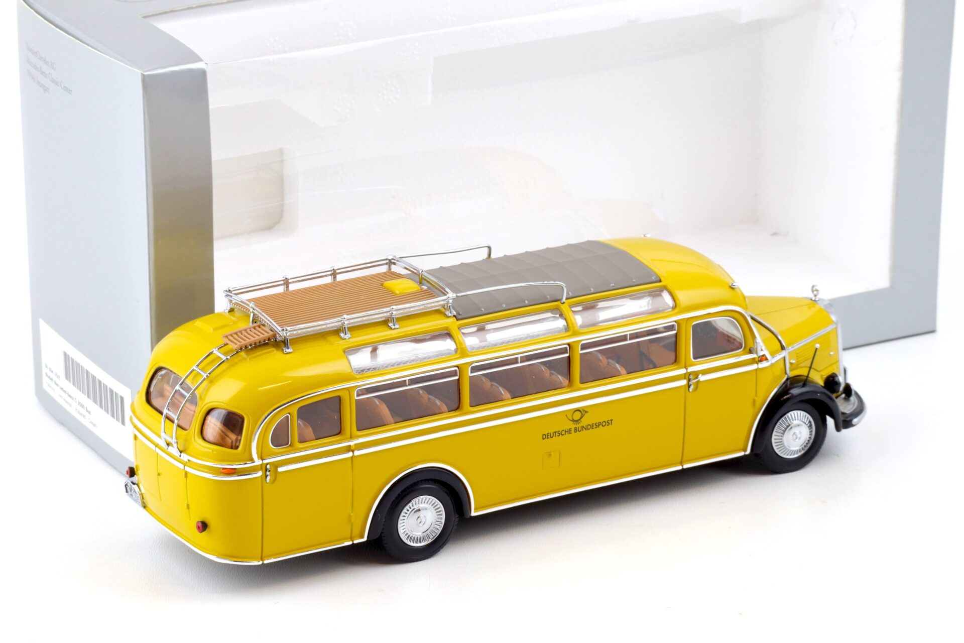1:43 Minichamps Mercedes O 3500 BUS yellow Deutsch Bundespost DEALER VERSION