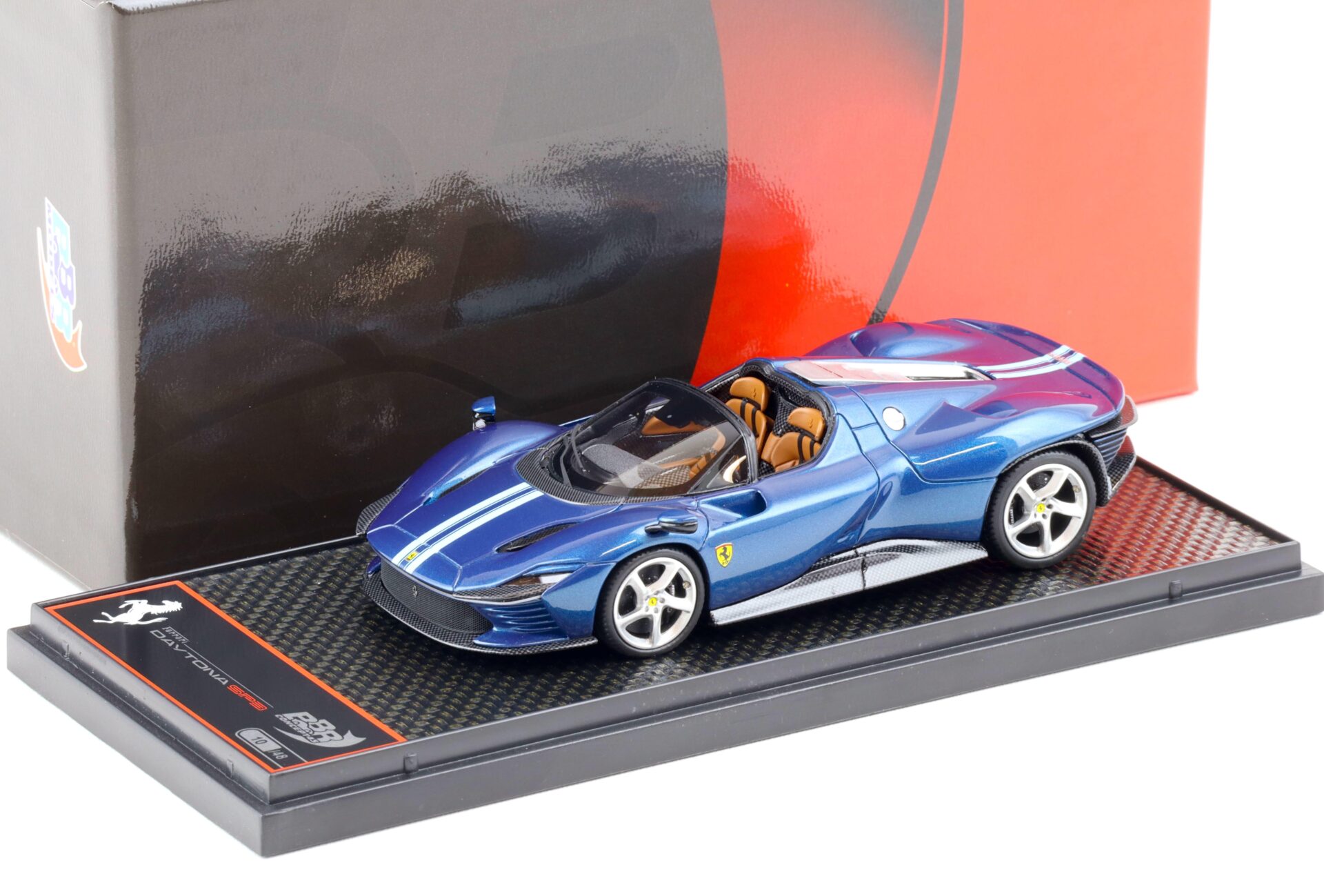 1:43 BBR Ferrari SP3 Daytona Serie Icona Blu Abu Dhabi/ blue stripes - Limited 48 pcs.