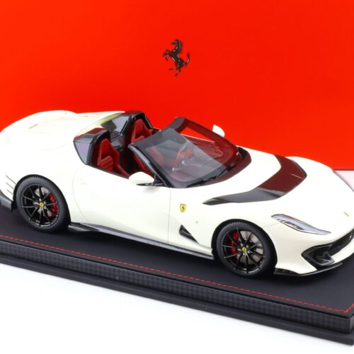 1:18 BBR Ferrari 812 Competizione A Avus white/ red interior - with Showcase - Limited 24 pcs.