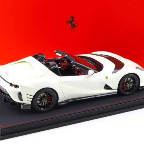 1:18 BBR Ferrari 812 Competizione A Avus white/ red interior - with Showcase - Limited 24 pcs.