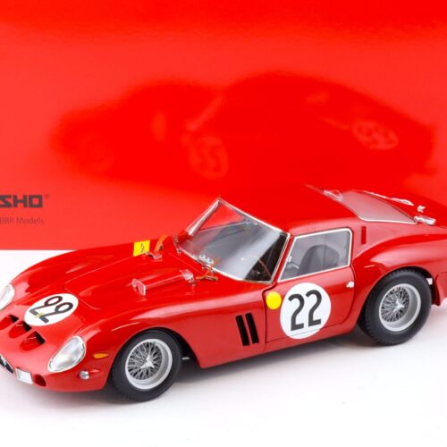 1:18 Kyosho Ferrari 250 GTO 1962 Le Mans #22 Dernier/Beurlys red 08438B