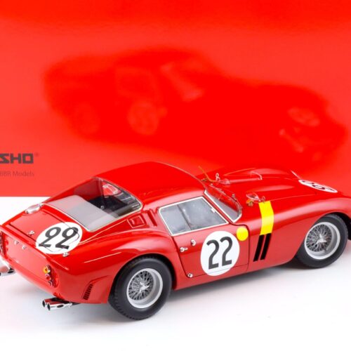1:18 Kyosho Ferrari 250 GTO 1962 Le Mans #22 Dernier/Beurlys red 08438B