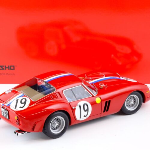 1:18 Kyosho Ferrari 250 GTO 1962 Le Mans #19 Noblet/Guichet red 08438A