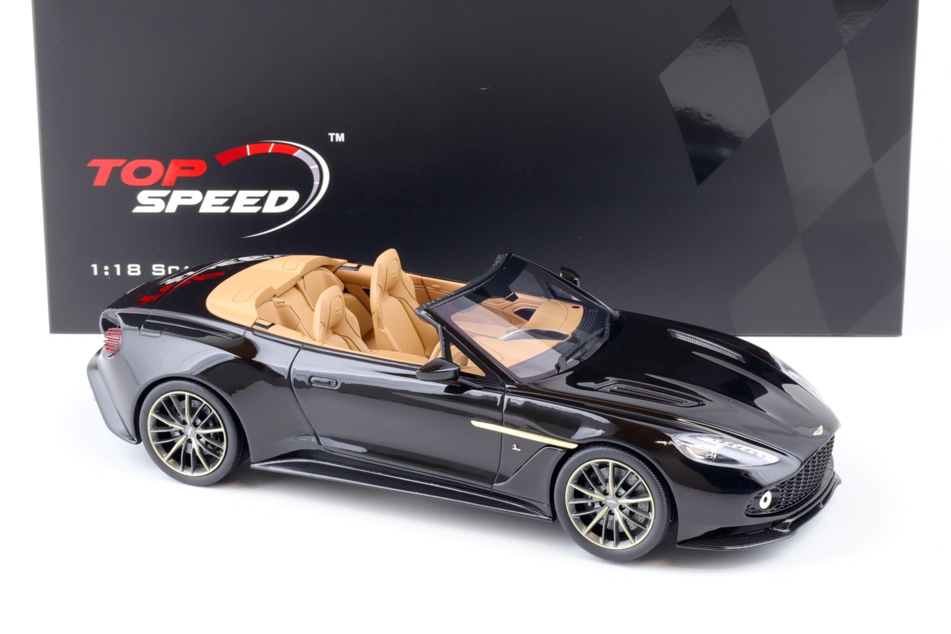 1:18 Top Speed Aston Martin Vanquish Zagato Volante Scorching black TS0216