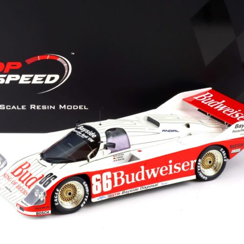 1:18 Top Speed Porsche 962 #86 Bayside Disposal Racing 1987 Sebring 12h Winner TS0332