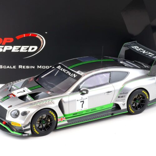 1:18 Top Speed Bentley Continental GT3 #7 Blancpain GT Series Monza 2018 TS0243