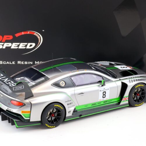 1:18 Top Speed Bentley Continental GT3 #8 Blancpain GT Series Monza 2018 TS0244