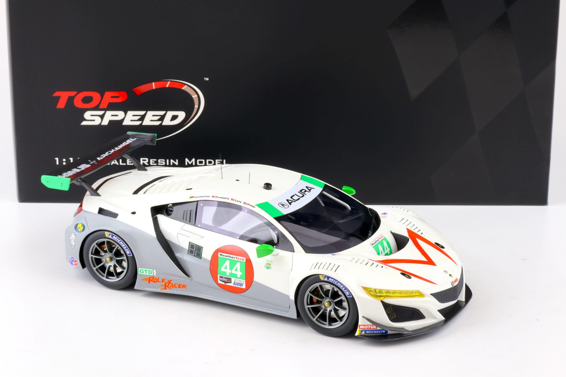 1:18 Top Speed Acura NSX GT3 EVO #44 IMSA 24h Daytona 2021 Magnus w. Archangel TS0275