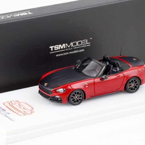 1:43 TSM Model Fiat Abarth 124 Spider Costa Brava 1972 red TSM430133
