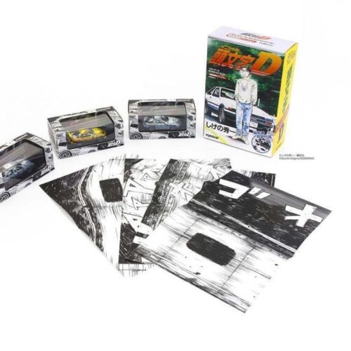 1:64 Kyosho Initial D Comic Edition 3-Car Set Toyota Trueno, Mazda RX-7, Toyota Corolla KS07057AA