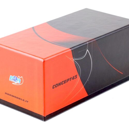 1:43 BBR Ferrari SP3 Daytona Serie Icona Rosso Fuoco Gloss/ French stripe CARBON BASE - Limited 37 pcs.