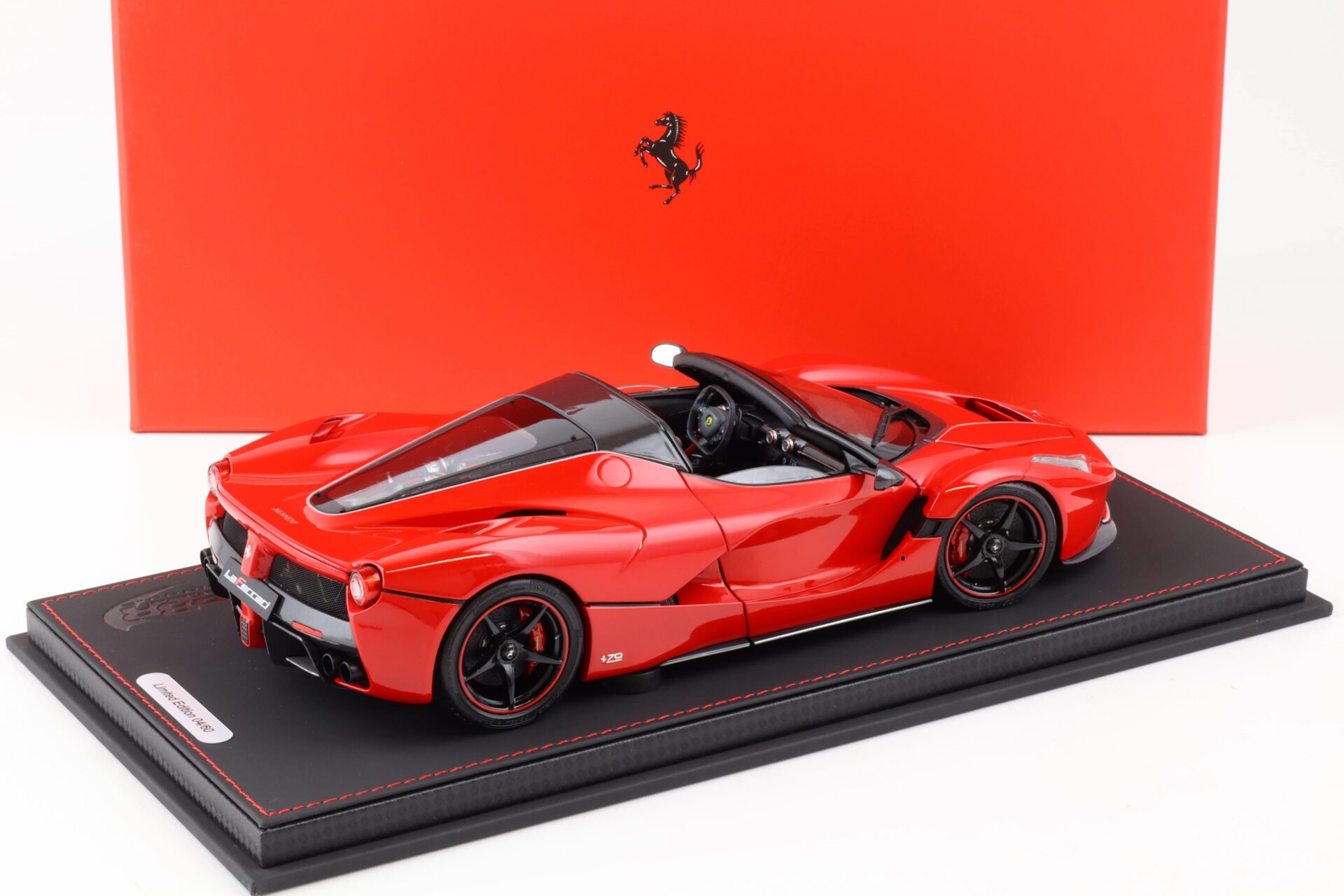 1:18 BBR Ferrari LaFerrari Aperta Rosso Corsa 322/ black wheels DIECAST - Limited 60 pcs.