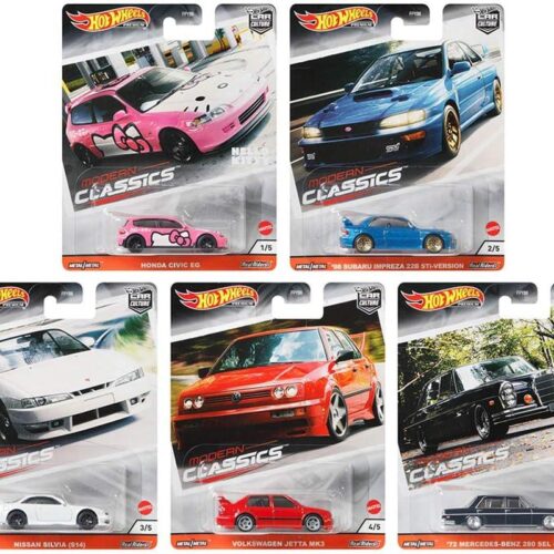 1:64 Hot Wheels Premium 2020 Modern Classics Pack 5 pcs. 979S Mercedes, VW, Nissan